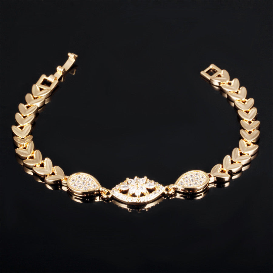 Luxury Gold Color Chain Link Bracelet for Women