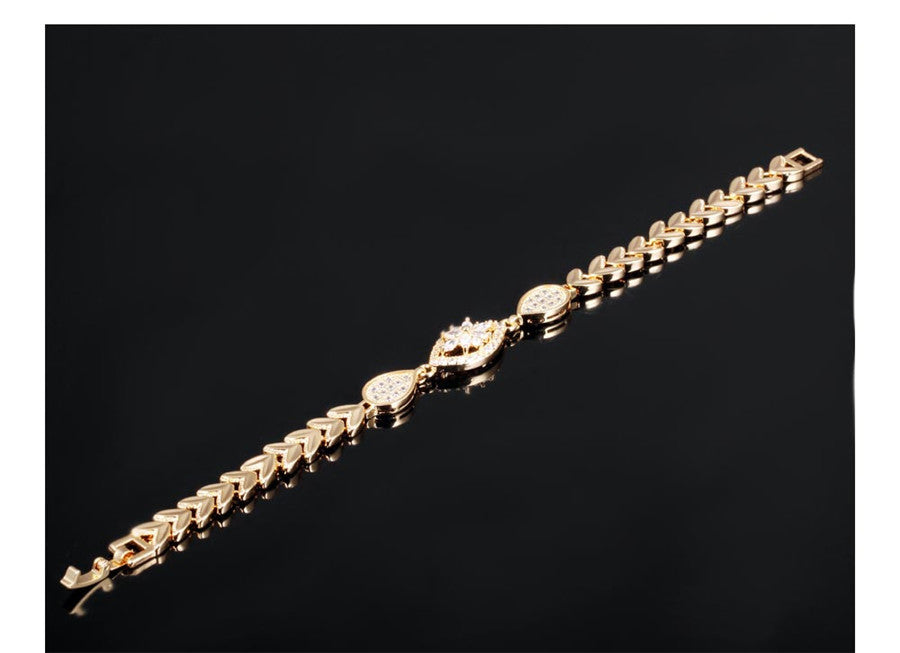 Luxury Gold Color Chain Link Bracelet for Women