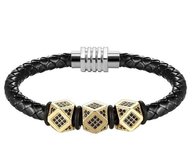 Triangle Geometric Section With Magnetic Buckle Bracelets with 4 Different Models