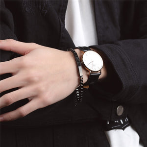 New Fashion Hollow Box Chain Link Couple Bracelet