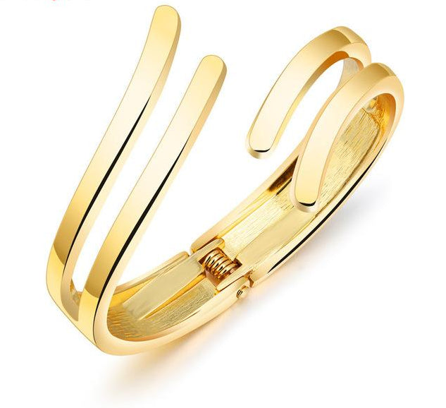 Occident Style Smooth Opening Bangle Fashion For Women with 2 Different Style