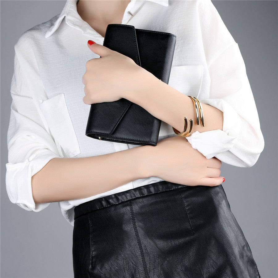 Occident Style Smooth Opening Bangle Fashion For Women with 2 Different Style