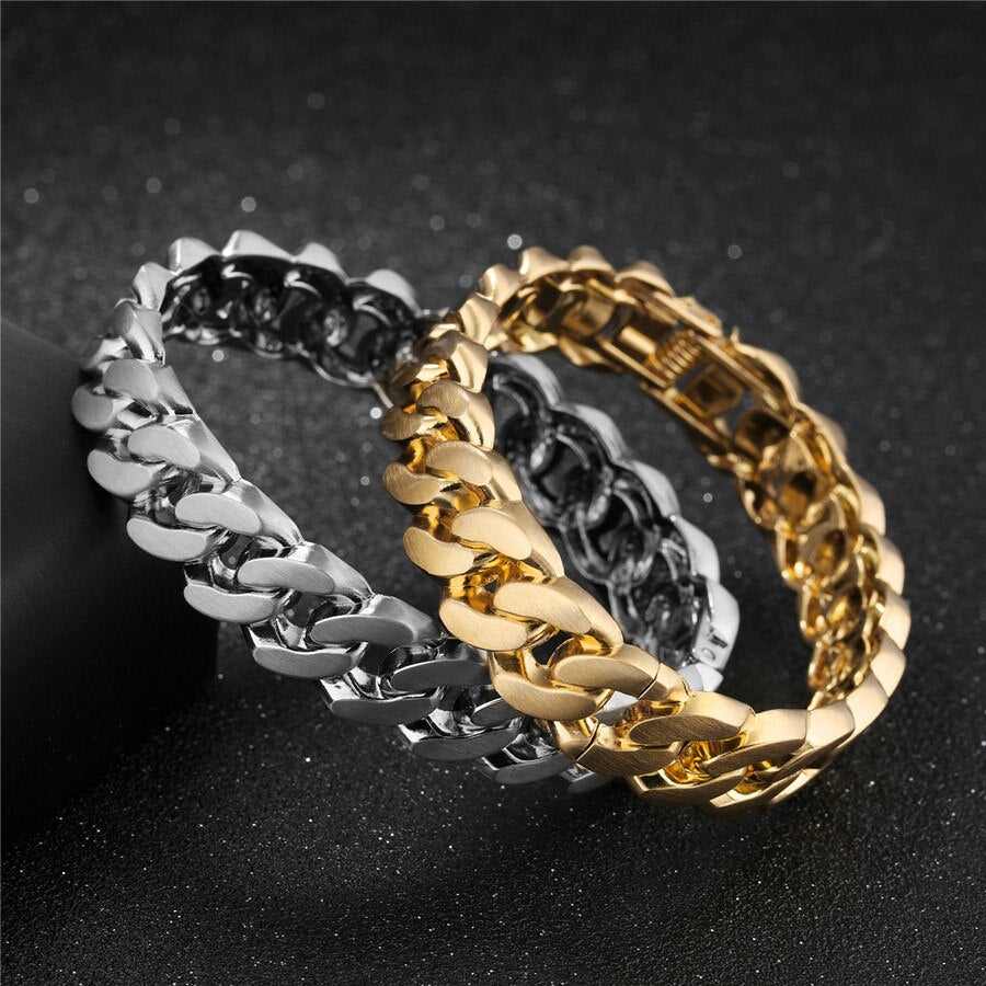Simple Style Bicycle Chain Silver/Gold Color Bracelet For Women