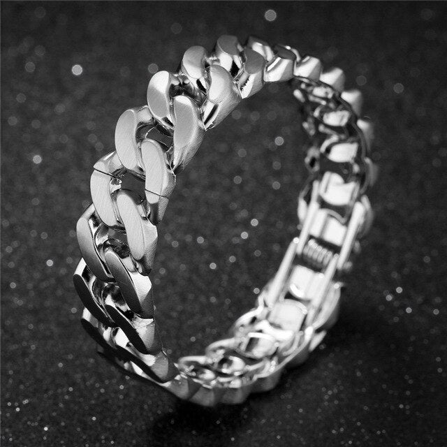 Simple Style Bicycle Chain Silver/Gold Color Bracelet For Women