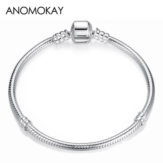 Green Tree of Life Charm Pandora, Heart Flower, Bead Bracelet